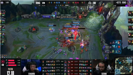 英雄联盟S12入围赛RNG1比0战胜IW-RNG取得两连胜